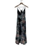 Free People  Intimately Black Floral Maxi Dress Spaghetti Strap V Neck S Photo 1
