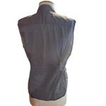 Kenneth Cole  Pintuck Sleeveless Top Mock Neck Blouse Gray L Photo 1