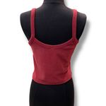 Old Navy  - Cropped Ribbed Tank Top - Maroon/burgandy - Size Large Photo 2
