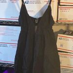 Forever 21 NWT Babydoll Boho Swift & Flare Dress Women Size Medium Black 100% Rayon Photo 0