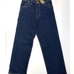 Levi's  30x27 Ribcage Riveted High Waist Ankle Straight Leg Jeans Dark Wash Photo 9