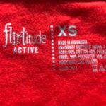 Flirtitude  Red Long Sleeve Tee with Black Sleeves Photo 2