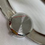 Peck & Peck  women silver tone cuff bracelet watch 28mm size  7” running Photo 5