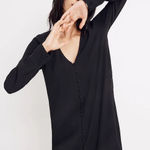 Madewell  Heather Long-Sleeve Button-Front Dress Small Photo 0