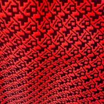 Anthropologie Lili Wang S4 Glee Quinn Fabray dress Size 6 Jacquard Red Orange Photo 11