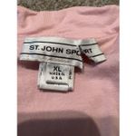 St. John  Sport women sweatshirt top full zip pockets beige/tan size XL Photo 2