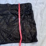 Kate Kasin NWOT Sequin Bodycon Skirt High Waist Knot Front Black Photo 6