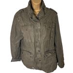 Levi's Levi’s Quilted Utility Military Jacket Epaulets Army Green XL Photo 0