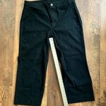 Old Navy high rise, wide leg black chino/jeans, plus size 16 Photo 5