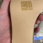 Truffle Collection  Gold Strap Square Front Heel Size 6 Photo 5