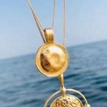 🌹Layered Coin Necklace Gold Photo 0