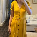 One Love Clothing Yellow Midi Dress Photo 1