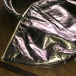 Karam Handbags Inc. Genuine Leather Vintage Metallic Patchwork Handbag Gold Photo 4