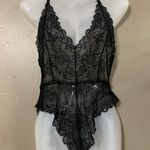 Black Lace Lingerie Bodysuit Size M Photo 0