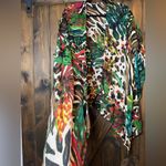 Chico's  Tropical Linen Kimono Poncho Top Photo 1