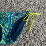American Eagle Blue / Yellow Printed Swim Bikini Bottom Size Medium Photo 7