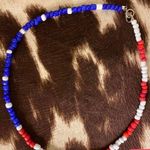 American Flag Beaded Choker Photo 0