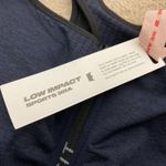 SHEFIT 6Luxe Low Impact Navy Blue Sports Bra Adjustable Zip Front Activewear Size 48 F / DDD Photo 3