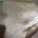 Helmut Lang  Women's Metallic Ruched‎ Satin Top Gold Medium Photo 9