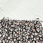 Marie Oliver Maxi Skirt Leopard Print Ruffle Hem Silk Bohemian Size 6 Photo 2