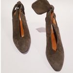 Carven Shoes Suede Bow Accents Slingback Heels Size 8.5 Photo 10