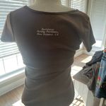 Harley Davidson  Brown Embroidered Baby Tee Size M Y2K Biker Photo 3