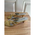 Metaphor Womens  Nenita Gold Strappy Dress 2.29" Heel Sandal  Size 7 Eur 38.5 Photo 3