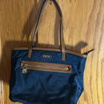 Michael Kors Kempton Tote Navy Blue Nylon Purse Photo 0