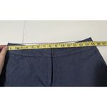 Talbots Womens Blue Slim Crop Dress Pants Size 4 Career High Rise Cotton Blend Photo 2