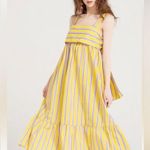 ASOS  crop top maxi dress yellow size US 8 Photo 0
