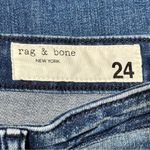 Rag and Bone  Size 24 Cate Mid-Rise Skinny Topaz Medium Blue Slim Fit Ankle Jeans Photo 10