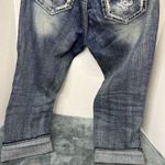 Rock Revival WOMENS  LYNKAI Crystal Rhinestone Stitched Easy Crop Jeans 32 Y2K Photo 5