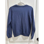 Women's HEMANT & NANDITA Navy Shoulder Embellished Sweatshirt XS, NWT Red Photo 5