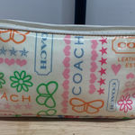 Coach  Poppy 1941 Makeup BAG Pouch Multicolor Coated Collectible VINTAGE Floral Photo 0