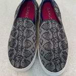 Rothy's  Womens Size 8 Grey Snake Skin Python Retired Sneakers Slip On Flats Photo 0