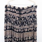 VTG Sag Harbor Womens Skirt Size M Black Midi Floral Boho Cottage‎ Whimsigoth Size M Photo 2