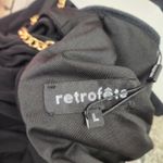 Retrofete Eleanor Bodysuit Black Size Large Padded Shoulders Gold Chain NWT Photo 9