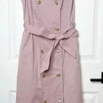 J.Crew Size 0 Garment Dyed Trench Coat Dress Lilac Purple Preppy Photo 0