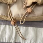 Tan Cropped Puffer Vest Size M Photo 2