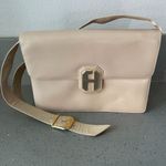 Fred Hayman Beverly Hills handbag convertible clutch beige leather Vintage Photo 8