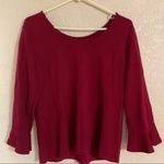 Talbots 𝅺 Maroon / Burgundy Long‎ Sleeve Tunic - Medium Photo 11