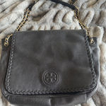 Tory Burch Black Leather Shoulder Bag Crossbody Bag with Chain Strap Photo 0
