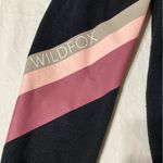 Wildfox Sweat Halo Black Hoodie Pullover with Pink Stripes Photo 7