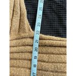 Rue 21 Camel Color Cable Knit Sweater Long Sleeve Raw Hem Size Small Crew Neck Photo 5