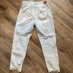 American Eagle  Super Light Wash Distressed Mom Jeans Size 8 Photo 4