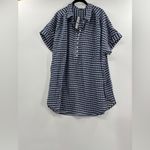 J.Crew  Crinkled tunic beach dress in gingham print Photo 5