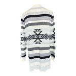 No Boundaries  Black and White Geometric Open Front Cardigan Size XL (Juniors) Photo 1