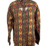 Roughrider by Circle T Vintage Aztec Cutout Long Sleeve Blouse Size Medium Photo 0