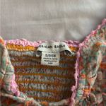 American Eagle  Outfitters Floral Crop Top with Pink and Orange Photo 2