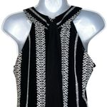 Donna Karan New York Black/White Texture Asymmetrical Hem Dress EUC 6 Photo 6